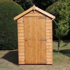 6' X 6' Traditional Standard Shiplap Apex Wooden Garden Shed (1.83m X 1.83m) -Halls || Lifetime || Keter Sales standard apex sheds insitu4 min 8