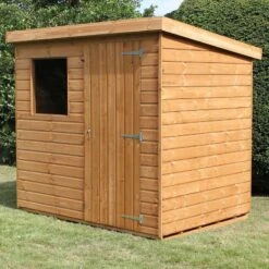 10' X 8' Traditional Standard Shiplap Pent Wooden Garden Shed (3.05m X 2.44m) -Halls || Lifetime || Keter Sales standard pent sheds insitu2 min 1