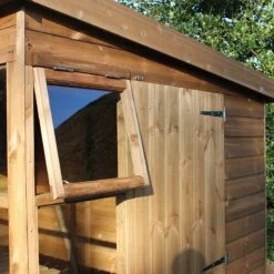 8' X 6' Traditional Shiplap Sun Pent 6' Gable Wooden Garden Shed (2.43m X 1.83m) -Halls || Lifetime || Keter Sales sun pent sheds feature2 min