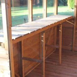 8' X 6' Traditional Shiplap Sun Pent 6' Gable Wooden Garden Shed (2.43m X 1.83m) -Halls || Lifetime || Keter Sales sun pent sheds feature3 min