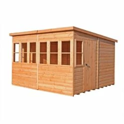 10' X 10' Shire Sun Pent Wooden Garden Potting Shed (3.22m X 3.21m) -Halls || Lifetime || Keter Sales sun1010dsl 1aa 10x10 shire sun pent potting shed cutout min
