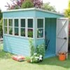 8' X 8' Shire Sun Pent Wooden Garden Potting Shed (2.58m X2.55m)