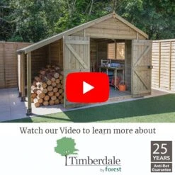 6' X 4' Forest Timberdale 25yr Guarantee Tongue & Groove Pressure Treated Apex Shed (1.93m X 1.33m) -Halls || Lifetime || Keter Sales timberdale video thumbnail image 1 1 1