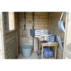 6' X 4' Forest Timberdale 25yr Guarantee Tongue & Groove Pressure Treated Apex Shed (1.93m X 1.33m) -Halls || Lifetime || Keter Sales tpa46m 6x4 apex feature1 min