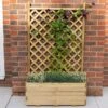 2'7 X 1'4 Forest Trellis Wooden Garden Planter (0.8m X 0.4m)