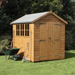 New Arrival 13 18' X 10' Traditional Heavy Duty Shiplap Apex Wooden Garden Shed (5.5m X 3.05m)