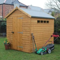 12' X 6' Traditional Shiplap Apex Wooden Security Garden Shed (3.66m X 1.83m)