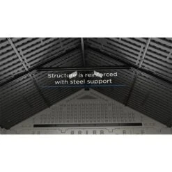 8' X 13' Suncast New Tremont Two Apex Roof Plastic Garden Storage Shed (2.43m X 4.03m) -Halls || Lifetime || Keter Sales tremont steel support 1