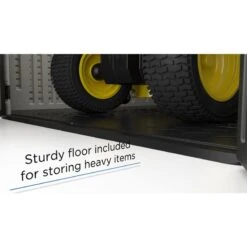 8' X 13' Suncast New Tremont Two Apex Roof Plastic Garden Storage Shed (2.43m X 4.03m) -Halls || Lifetime || Keter Sales tremont sturdy floor 1