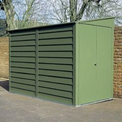 9' X 4' Trimetals Titan 940 Premium Pent Metal Lean To Shed (2.63m X 1.31m) -Halls || Lifetime || Keter Sales tri940 01