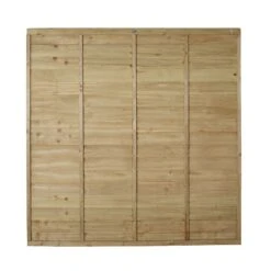 Forest 6' X 6' Pressure Treated Lap Fence Panel (1.83m X 1.83m) -Halls || Lifetime || Keter Sales tsuper66ptr pressure treated superlap panel 1 83m cutout1