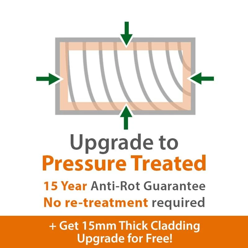 7' X 3' Traditional Shiplap Pent Wooden Garden Tool Storage Shed (2.14m X 0.91m) 6 7' X 3' Traditional Shiplap Pent Wooden Garden Tool Storage Shed (2.14m X 0.91m) - Image 6