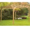 Forest Large Ultima Wooden Garden Pergola Kit 10'x10'