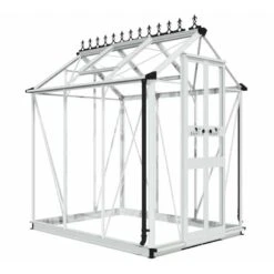 4' X 6' Halls Cotswold Birdlip Small Greenhouse With Toughened Glass (1.47m X 1.94m) -Halls || Lifetime || Keter Sales v01575 eden birdlip 4x6 small greenhouse cutout min