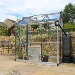 4' X 6' Halls Cotswold Birdlip Small Greenhouse With Toughened Glass (1.47m X 1.94m) -Halls || Lifetime || Keter Sales v01575 eden birdlip 4x6 small greenhouse no2 min