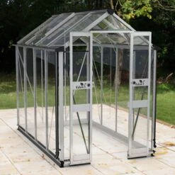 4' X 8' Halls Cotswold Birdlip Small Greenhouse With Toughened Glass (1.47m X 2.56m)