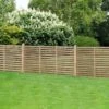 Forest 6' X 3' Pressure Treated Contemporary Slatted Fence Panel (1.8m X 0.9m)