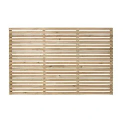 Forest 6' X 4' Pressure Treated Contemporary Slatted Fence Panel (1.8m X 1.2m)