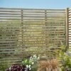 Forest 6' X 5' Pressure Treated Contemporary Slatted Fence Panel (1.8m X 1.5m)