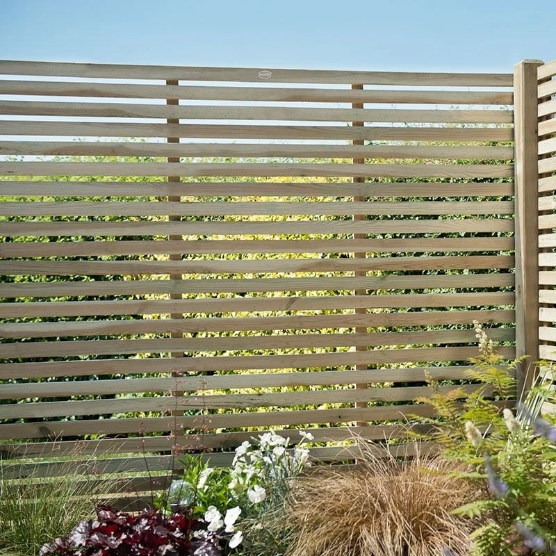 Forest 6' X 5' Pressure Treated Contemporary Slatted Fence Panel (1.8m X 1.5m) 1 Forest 6' X 5' Pressure Treated Contemporary Slatted Fence Panel (1.8m X 1.5m)