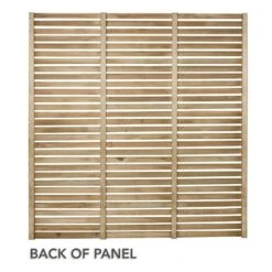 Forest 6' X 6' Pressure Treated Contemporary Slatted Fence Panel (1.8m X 1.8m) -Halls || Lifetime || Keter Sales venh6hd 4