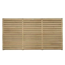 Forest 6' X 3' Pressure Treated Contemporary Double Slatted Fence Panel (1.8m X 0.91m) -Halls || Lifetime || Keter Sales venhhm3 6x3 pressure treated contemporary double slatted fence panel cutout1 min
