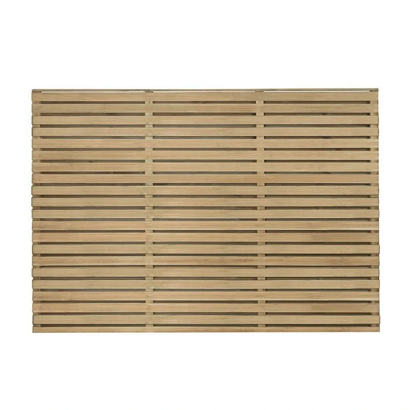 Forest 6' X 4' Pressure Treated Contemporary Double Slatted Fence Panel (1.8m X 1.2m) 5 Forest 6' X 4' Pressure Treated Contemporary Double Slatted Fence Panel (1.8m X 1.2m) - Image 5