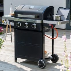 Norfolk Grills Vista 300 Burner Gas BBQ Grill -Halls || Lifetime || Keter Sales vista300 sb grill insitu2 min