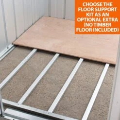 8' X 4' Yardmaster Pent Metal Shed 84PZ (2.38m X 1.19m) -Halls || Lifetime || Keter Sales yardmaster floor support kit caption corner min 15