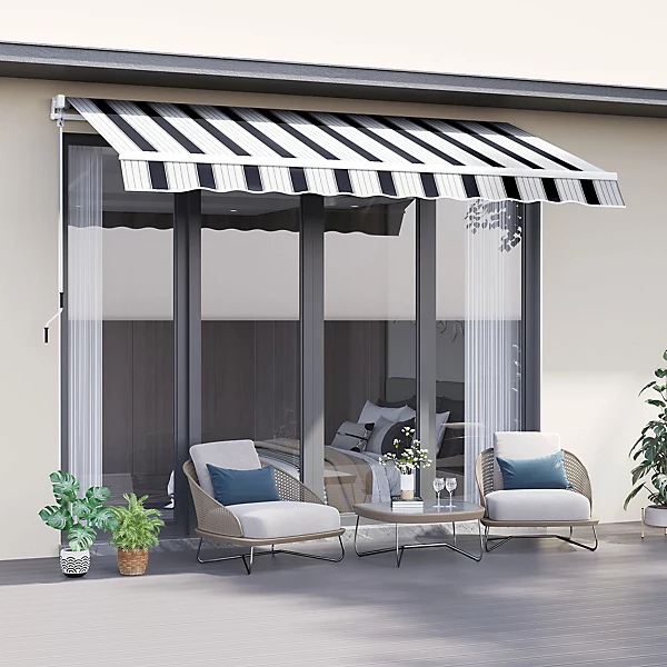 Halls || Lifetime || Keter Sales 41 Halls || Lifetime || Keter Sales -Halls || Lifetime || Keter Sales outsunny garden sun shade canopy retractable awning 2 5 x 2m blue and white5060265996178 01c MP